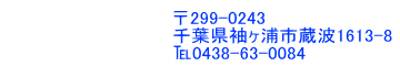 千葉県袖ヶ浦市蔵波1613-8